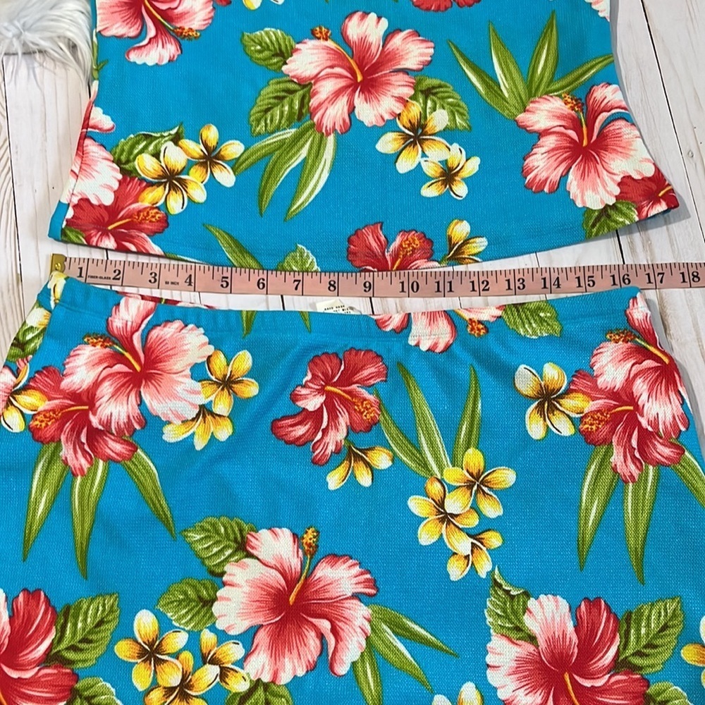 Vintage Liz Claiborne Hibiscus swim suit EUC - Picture 8 of 11